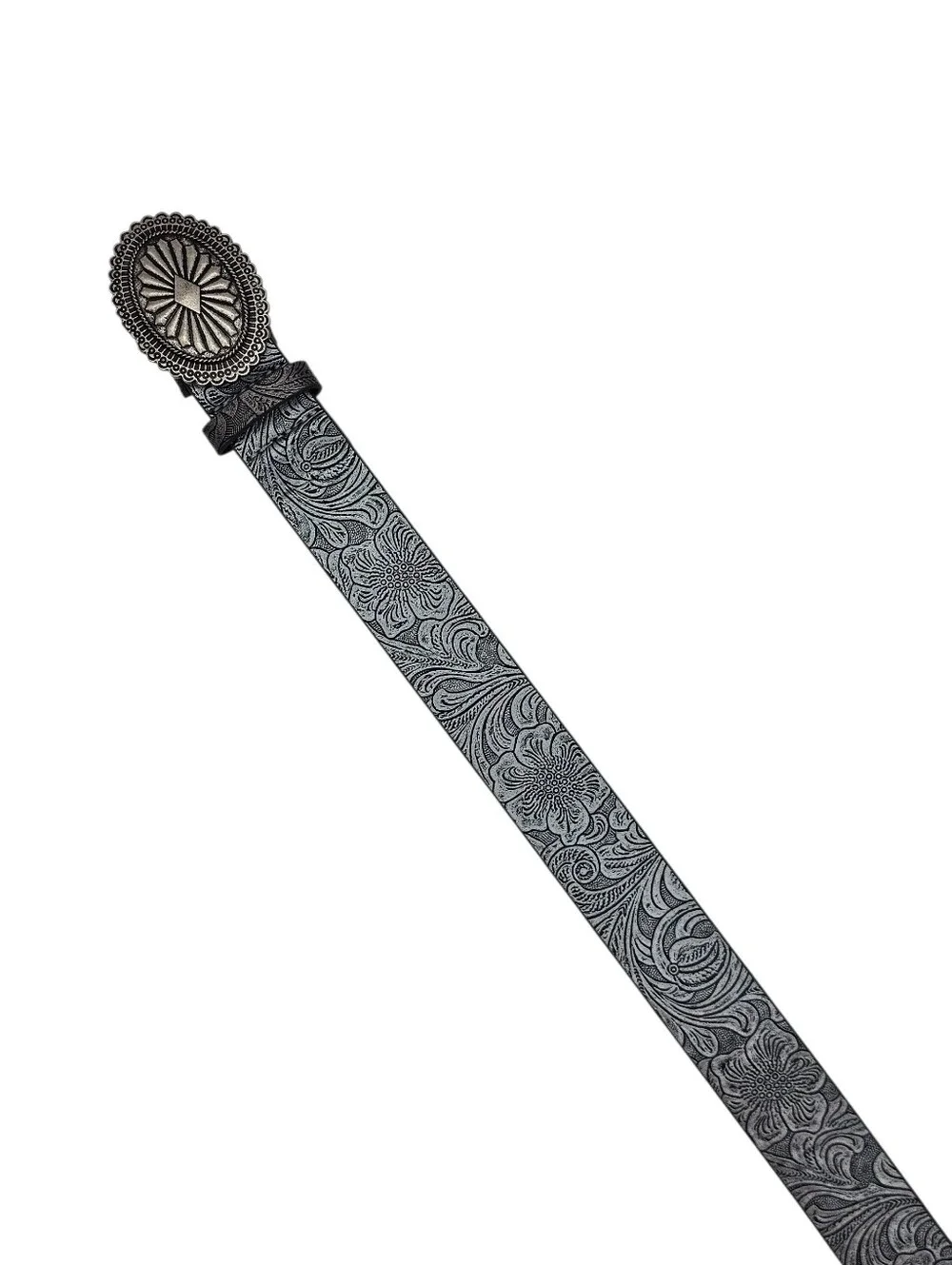 Women's Silver Faux Turquoise Stone Belt